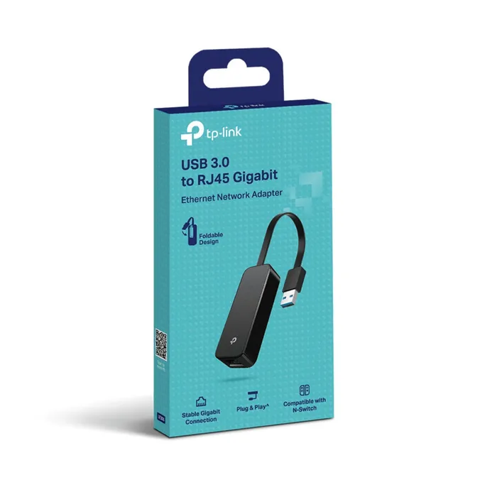 Adaptador de Rede USB 3.0 Para RJ45 Gigabit Ethernet TP-Link UE306 PC e Nintendo Switch