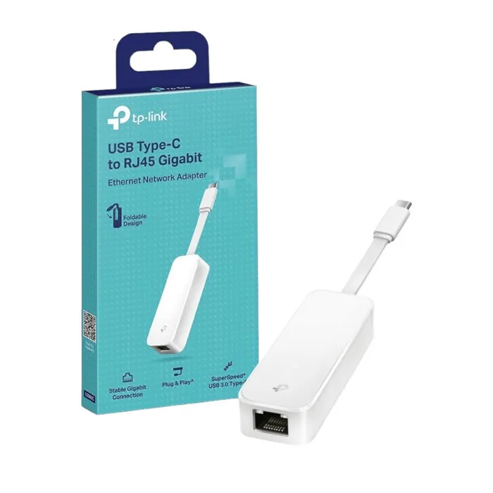 Adaptador USB-C Para Ethernet RJ45 Gigabit 1Gbps TP-Link UE300C USB 3.0 Plug Play