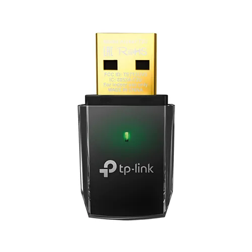 Adaptador WiFi TP-Link AC600 Archer T2U USB Dual Band 5GHz 2.4GHz Alta Velocidade Até 600Mbps