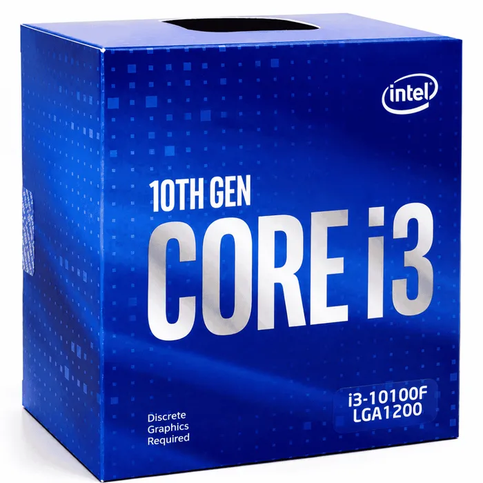 Processador Intel Core i3-10100F LGA1200 - 3.6GHz Turbo 4.3GHz 6MB Cache + Cooler