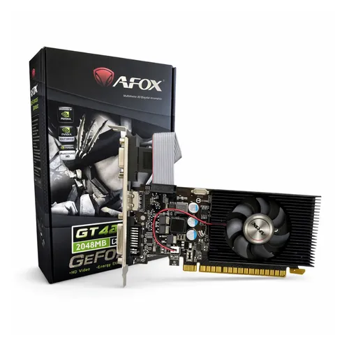 Placa de Vídeo AFOX GeForce GT420 2GB DDR3 128bits PCIe 2.0 HDMI DVI VGA HDCP