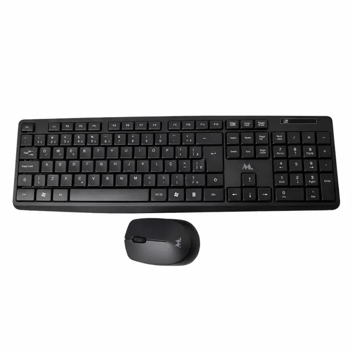 Kit Teclado ABNT2 + Mouse Sem Fio Mtek KM-5239 2.4GHz USB - Preto 