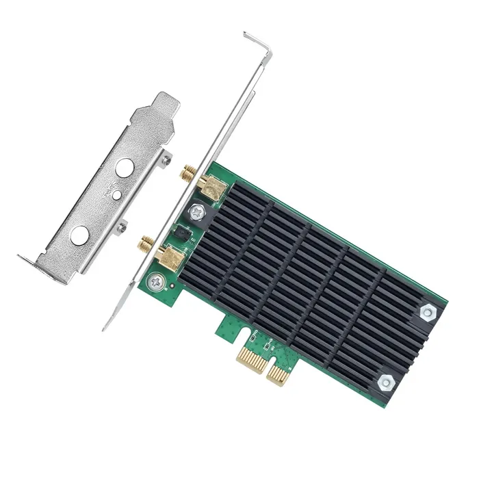 Placa de Rede WiFi PCI Express TP-Link Archer T4E AC1200 Dual Band 1200Mbps 5GHz 2.4GHz