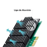 Placa de Rede WiFi PCI Express TP-Link Archer T4E AC1200 Dual Band 1200Mbps 5GHz 2.4GHz - imagem 4