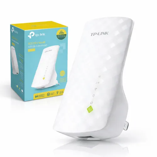 Repetidor Amplificador WiFi TP-Link RE200 AC750 Dual Band 2.4GHz 5GHz Extensor de Sinal Mesh RJ45