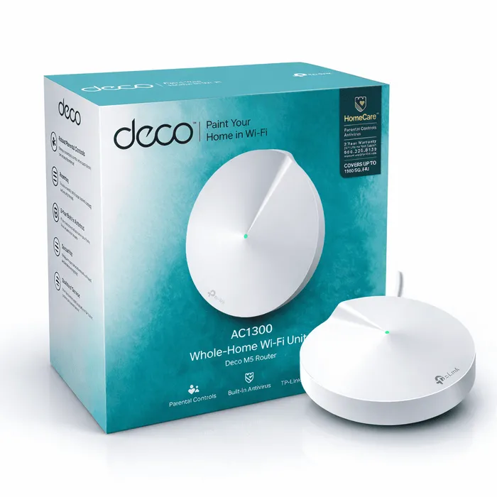 Roteador Mesh TP-Link Deco M5 AC1300 Dual Band WiFi Gigabit Alta Cobertura