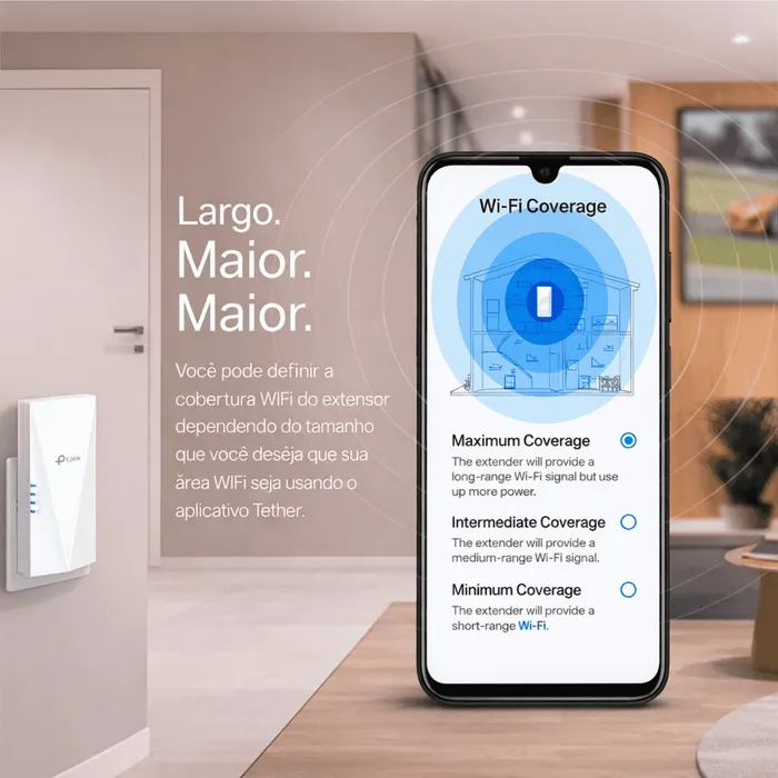 Repetidor TP-Link RE600X AX1800 Extensor WiFi 6 Dual Band Gigabit Mesh