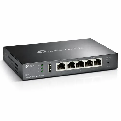Roteador TP-Link ER605 Omada VPN Gigabit Multi-WAN Load Balance USB