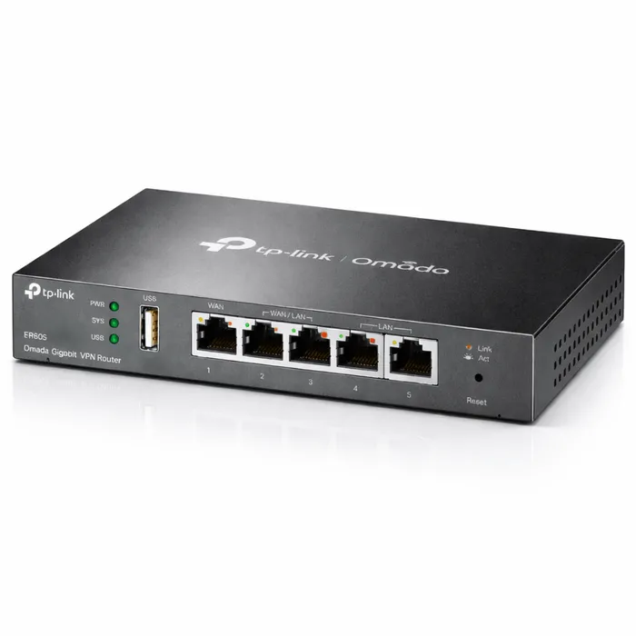 Roteador TP-Link ER605 Omada VPN Gigabit Multi-WAN Load Balance USB