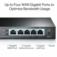 Roteador TP-Link ER605 Omada VPN Gigabit Multi-WAN Load Balance USB - imagem 5