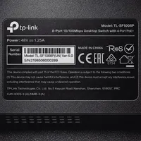 TP-LINK HUB SWITCH 08P TL-SF1008P 10/100 DESKTOP POE - imagem 3