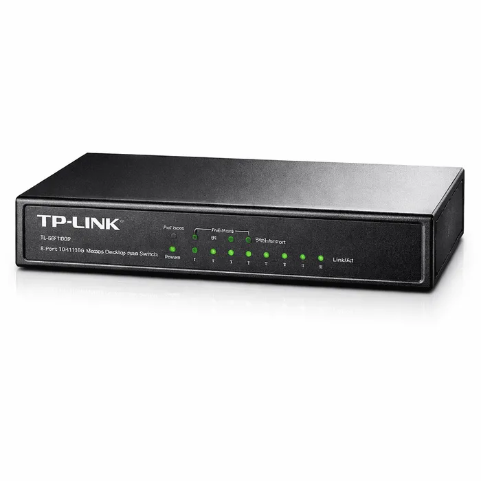 TP-LINK HUB SWITCH 08P TL-SF1008P 10/100 DESKTOP POE