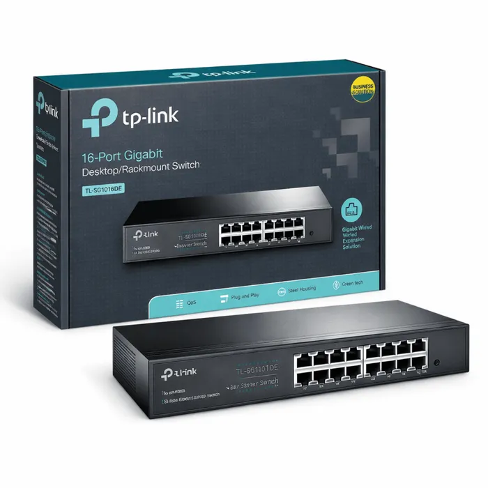 Switch TP-Link TL-SG1016DE 16 Portas Gigabit Smart Gerenciável