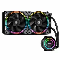 Water Cooler 240mm Darkflash TR240 RGB ARGB Intel AMD Preto - imagem 1