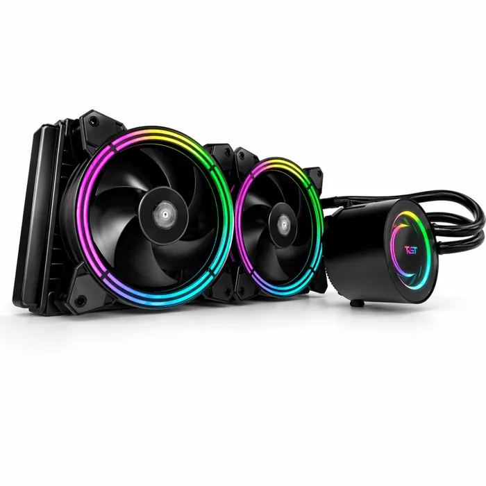 Water Cooler 240mm Darkflash TR240 RGB ARGB Intel AMD Preto