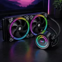Water Cooler 240mm Darkflash TR240 RGB ARGB Intel AMD Preto - imagem 4