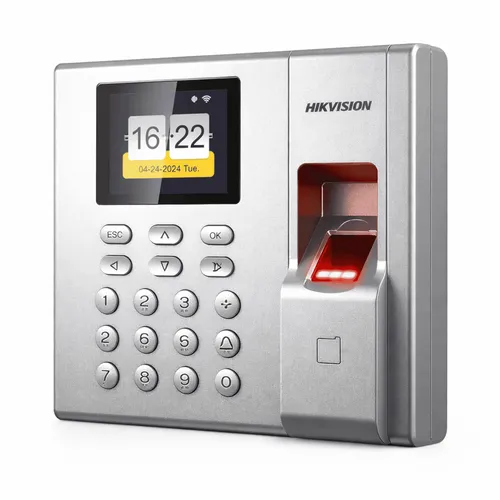 Relógio Ponto Hikvision K1T8003MF Biometria + Cartão Mifare