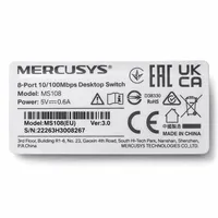Switch Mercusys MS108 8 Portas 10/100Mbps RJ45 Desktop Plug Play - imagem 2