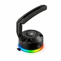 Suporte Para Mouse Cougar Bunker RGB Bungee Gamer Hub USB 2 Portas Base Sucção A Vácuo Preto - imagem 1