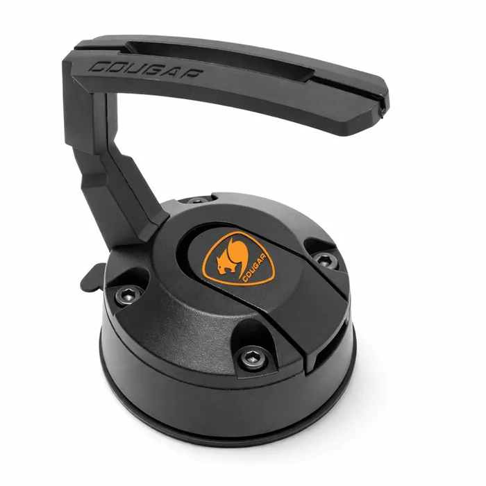 Suporte Para Mouse Cougar Bunker Bungee Gamer Com Hub USB 2 Portas Base A Vácuo Preto