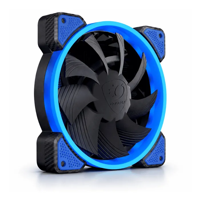 Cooler Fan Cougar Vortex FB120 LED Azul 120mm 1200RPM Rolamento Hidráulico 33 LEDs Ventoinha Gabinete PC Gamer