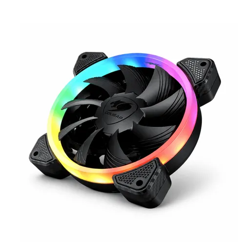 Cooler 120mm COUGAR VORTEX VK120 ARGB Ventoinha para Gabinete PWM Rolamento HDB Iluminação 5V Silenciosa