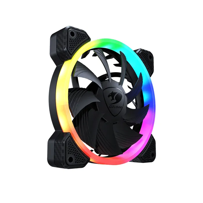Cooler 120mm COUGAR VORTEX VK120 ARGB Ventoinha para Gabinete PWM Rolamento HDB Iluminação 5V Silenciosa