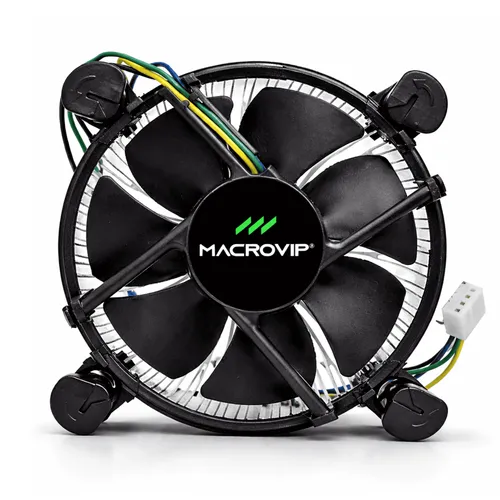 Cooler Intel MV-CPC1Para Processador LGA 1155 / 1150 / 1151 / I3 / I5 4 Pinos 2500RPM - Preto