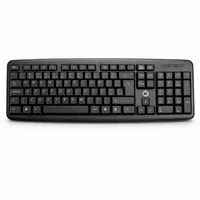 Teclado USB Bright 0014 Preto ABNT2 com Fio 1,3m 107 Teclas Plug And Play  - imagem 1