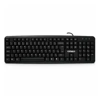 Teclado Satellite AK-910 USB ABNT2 Preto Com Fio 1,5m + Teclado Numérico Compatível Windows Mac Linux - imagem 1