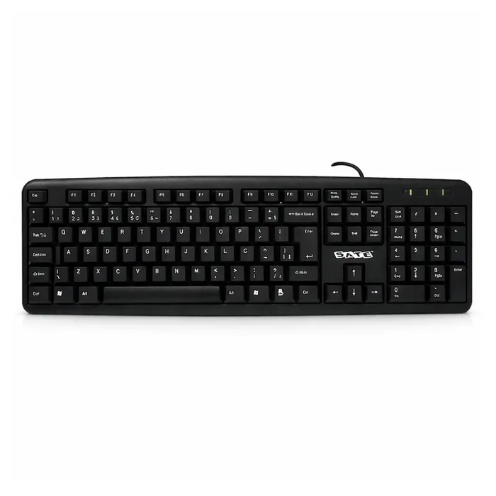 Teclado Satellite AK-910 USB ABNT2 Preto Com Fio 1,5m + Teclado Numérico Compatível Windows Mac Linux
