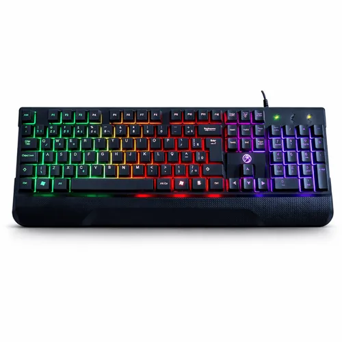 Teclado Gamer BrazilPC BPC-K1038 USB ABNT2 RGB Rainbow 107 Teclas Anti-Ghosting Cabo 1,5m