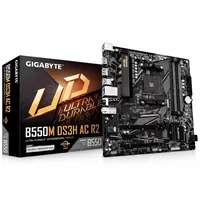 Placa Mãe Gigabyte B550M K AM4 DDR4 – Compatível Ryzen 3000 / 4000G / 5000 / 5000G 2x M.2 HDMI DisplayPort Micro ATX - imagem 1