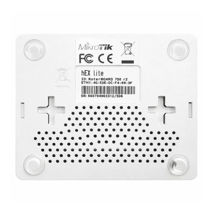 Roteador MikroTik RB750r2 hEX Lite 5 Portas Ethernet RouterOS L4