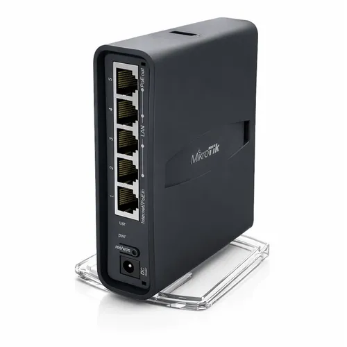 Roteador MikroTik hAP ac Lite AC750 Dual Band WiFi Alta Performance PoE USB