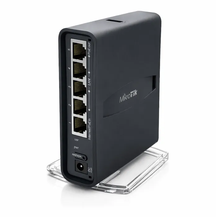 Roteador MikroTik hAP ac Lite AC750 Dual Band WiFi Alta Performance PoE USB