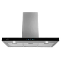 COIFA DE PAREDE INFINITY 90 CM VIDRO DIGITAL TOUCH PRETO 127V - FISCHER - imagem 1