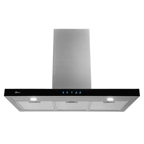 COIFA DE PAREDE INFINITY 90 CM VIDRO DIGITAL TOUCH PRETO 127V - FISCHER