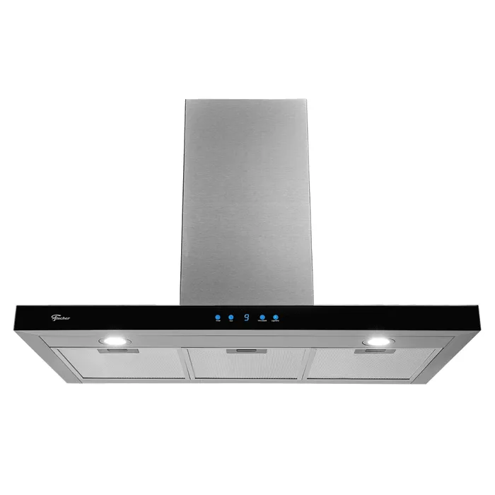 COIFA DE PAREDE INFINITY 90 CM VIDRO DIGITAL TOUCH PRETO 127V - FISCHER
