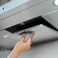 COIFA DE PAREDE INFINITY 90 CM VIDRO DIGITAL TOUCH PRETO 127V - FISCHER - imagem 4