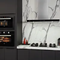COIFA DE PAREDE INFINITY 90 CM VIDRO DIGITAL TOUCH PRETO 127V - FISCHER - imagem 5