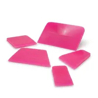 Kit 5 Espátulas de Borracha Rosa Camaleão para PPF e Película - imagem 1