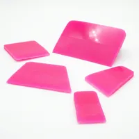 Kit 5 Espátulas de Borracha Rosa Camaleão para PPF e Película - imagem 2