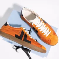 Lanvin Curb Sneakers Orange Black