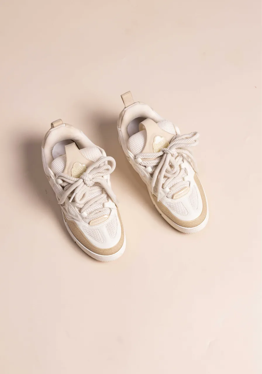 Tênis Louis Vuitton Skate Bege 