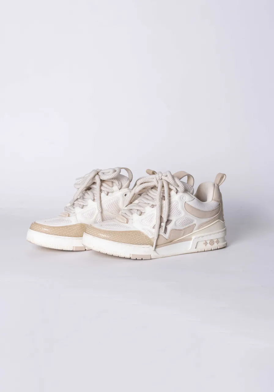 Tênis Louis Vuitton Skate Bege 