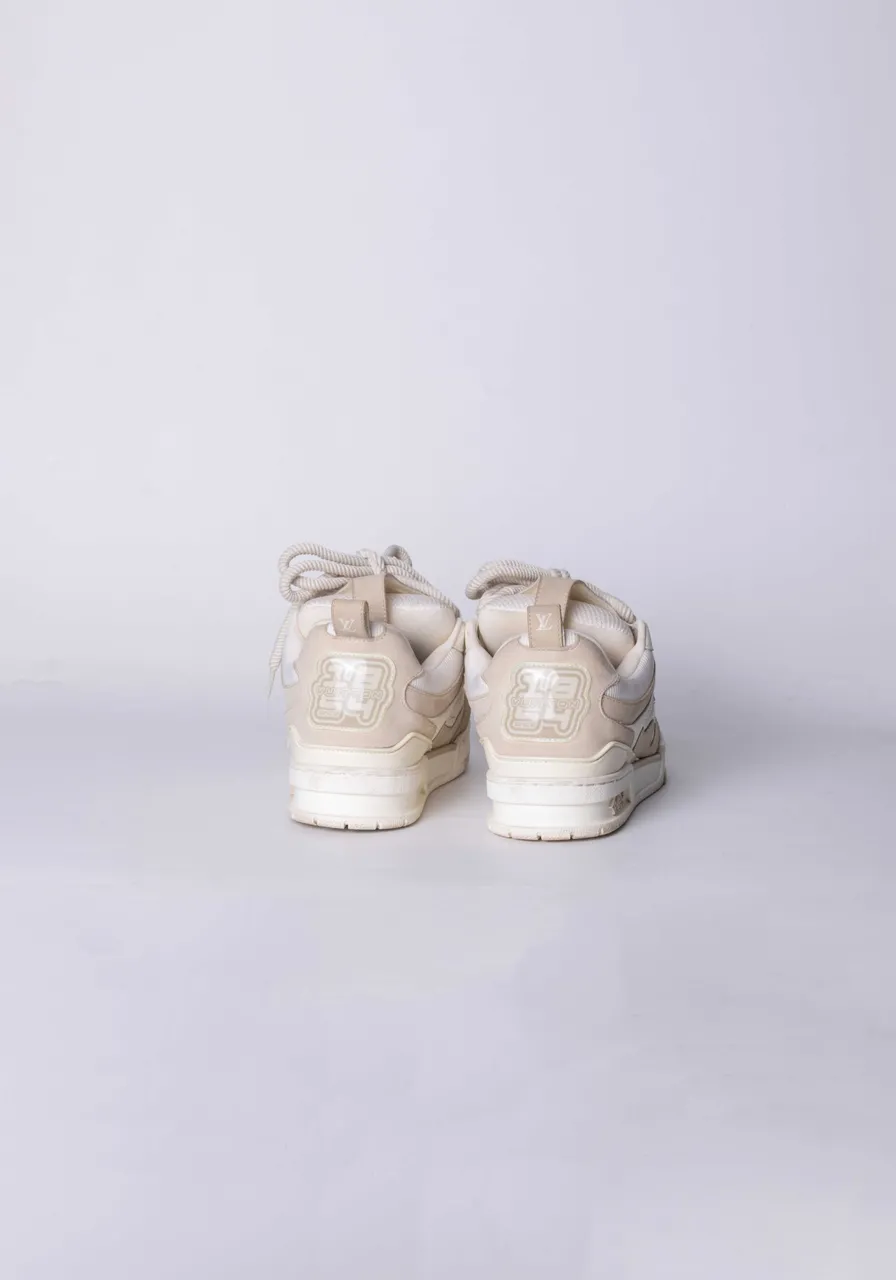 Tênis Louis Vuitton Skate Bege 