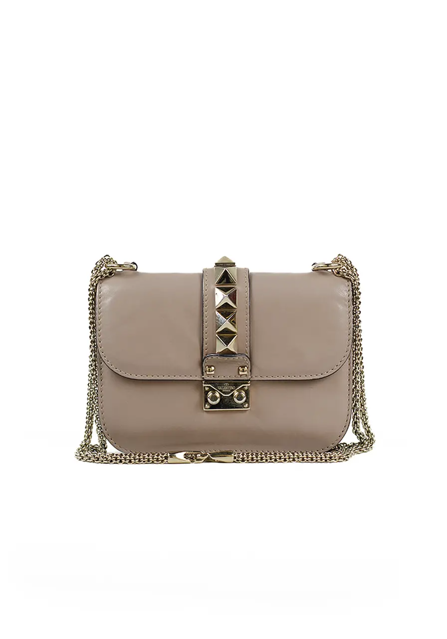Valentino Small Glam Lock Patent