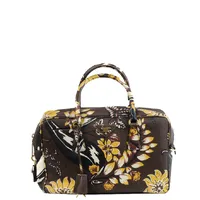 Prada Convertible Bauletto Bag Printed Saffiano Large - imagem 1