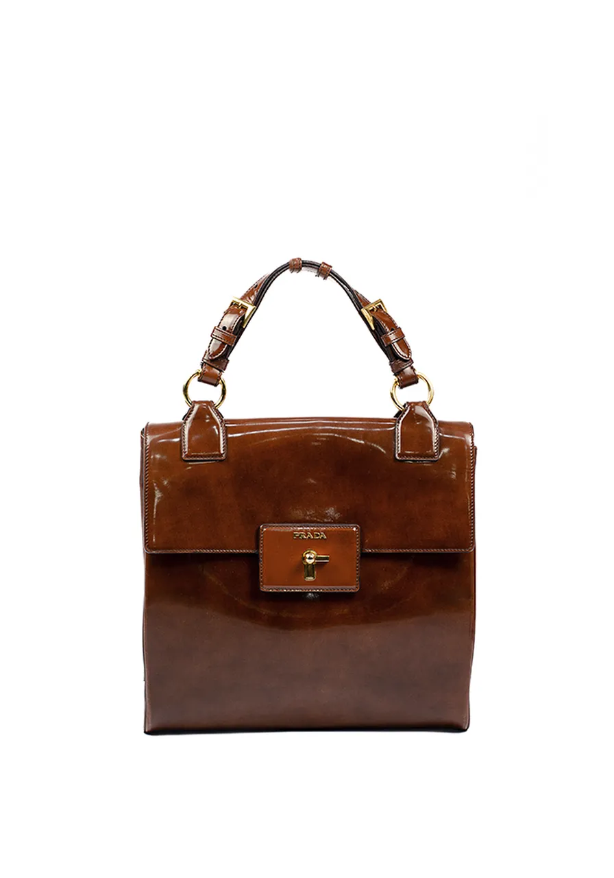Prada Spazzolato Top Handle